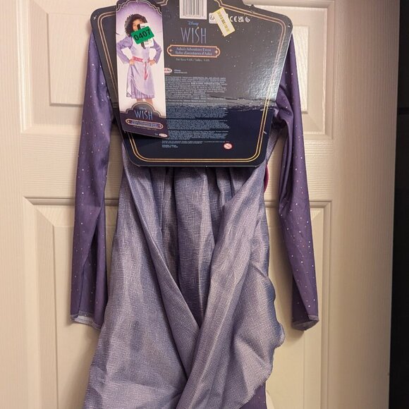 NWT Disney Asha 'Wish' Adventure Dress Purple Girls 4-6x Costume Christmas Gift - Picture 6 of 16